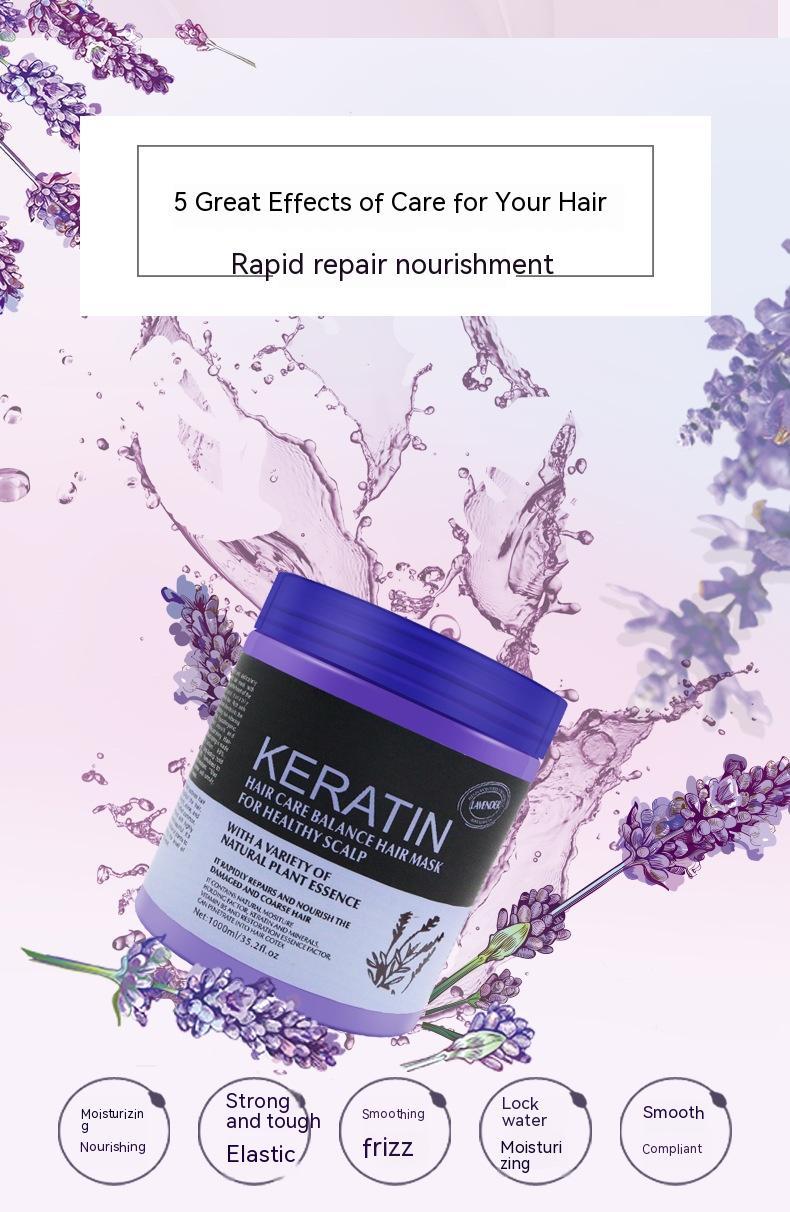 Lavender Keratin Hair Nutrition Mask Multi-Effect
