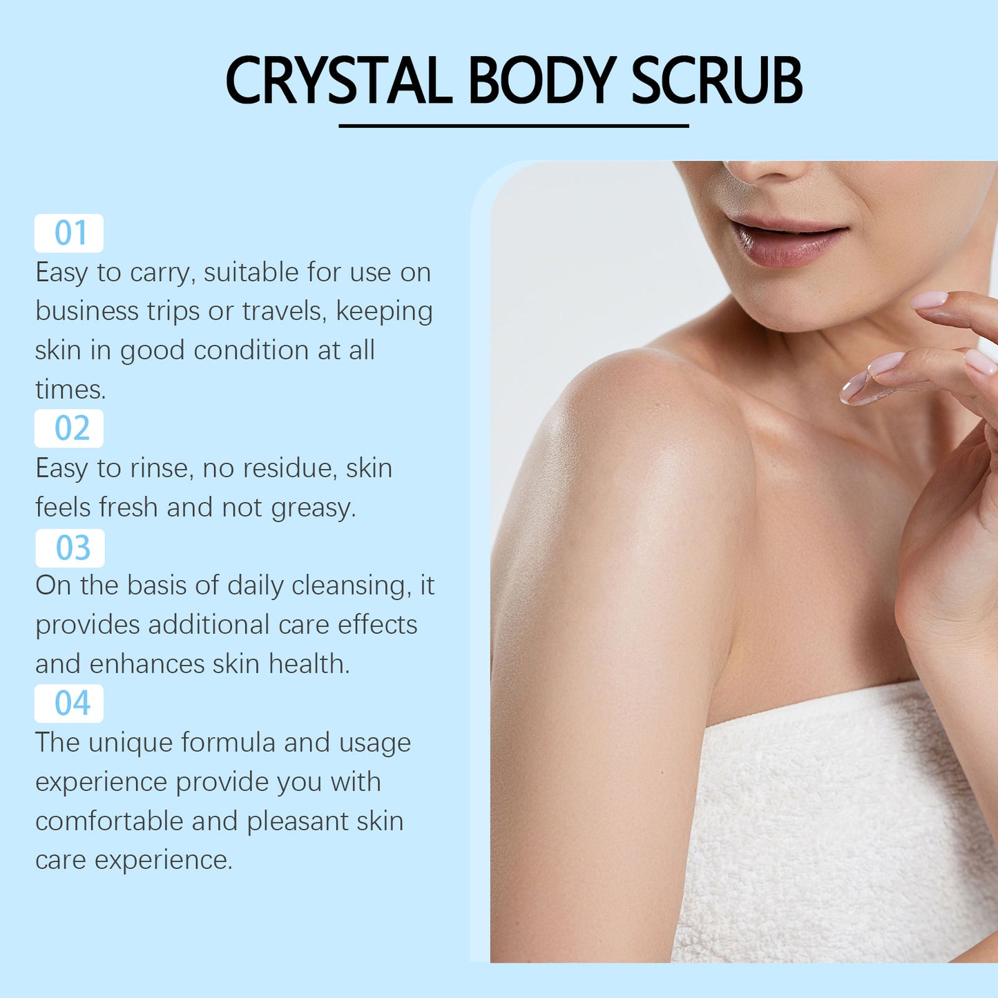 Coconut Body Scrub Remove Dead Skin Exfoliating Sea Salt