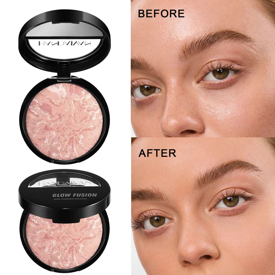 Face Highlighter 7 Palette High Glossy Face Bronze-colored Palette Natural Glow