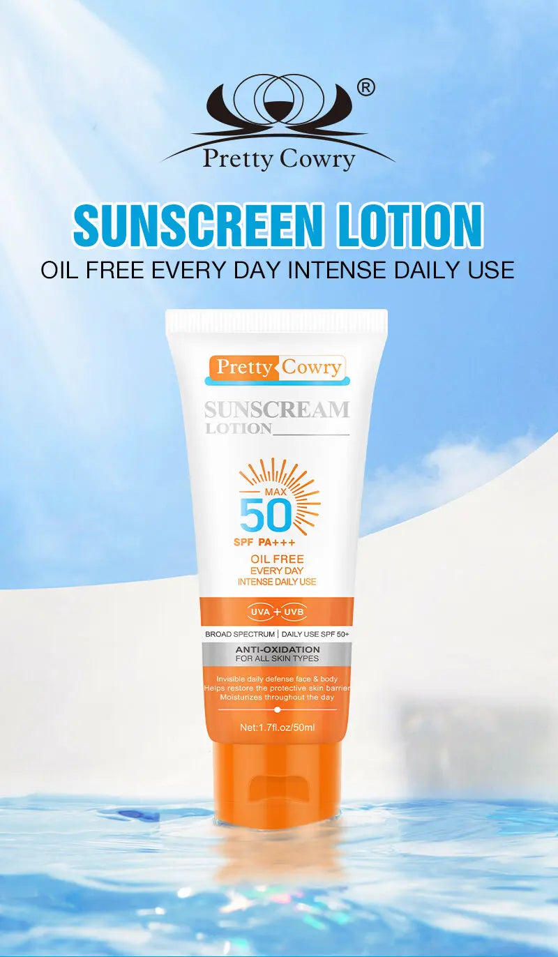 Daily Sunscreen SPF 50+ UV Moisturizing Anti-Aging Waterproof