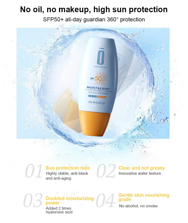 Sunscreen SPF50+ Facial Body Cream Moisturizing