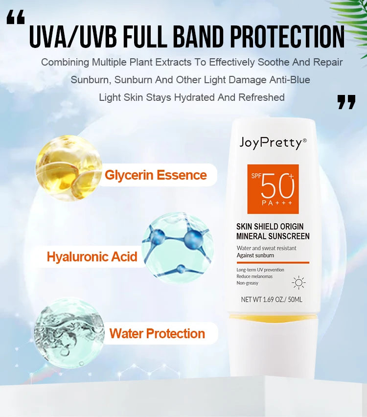Sunscreen SPF 50 Cream Sun Protection Moisturizing 50ml