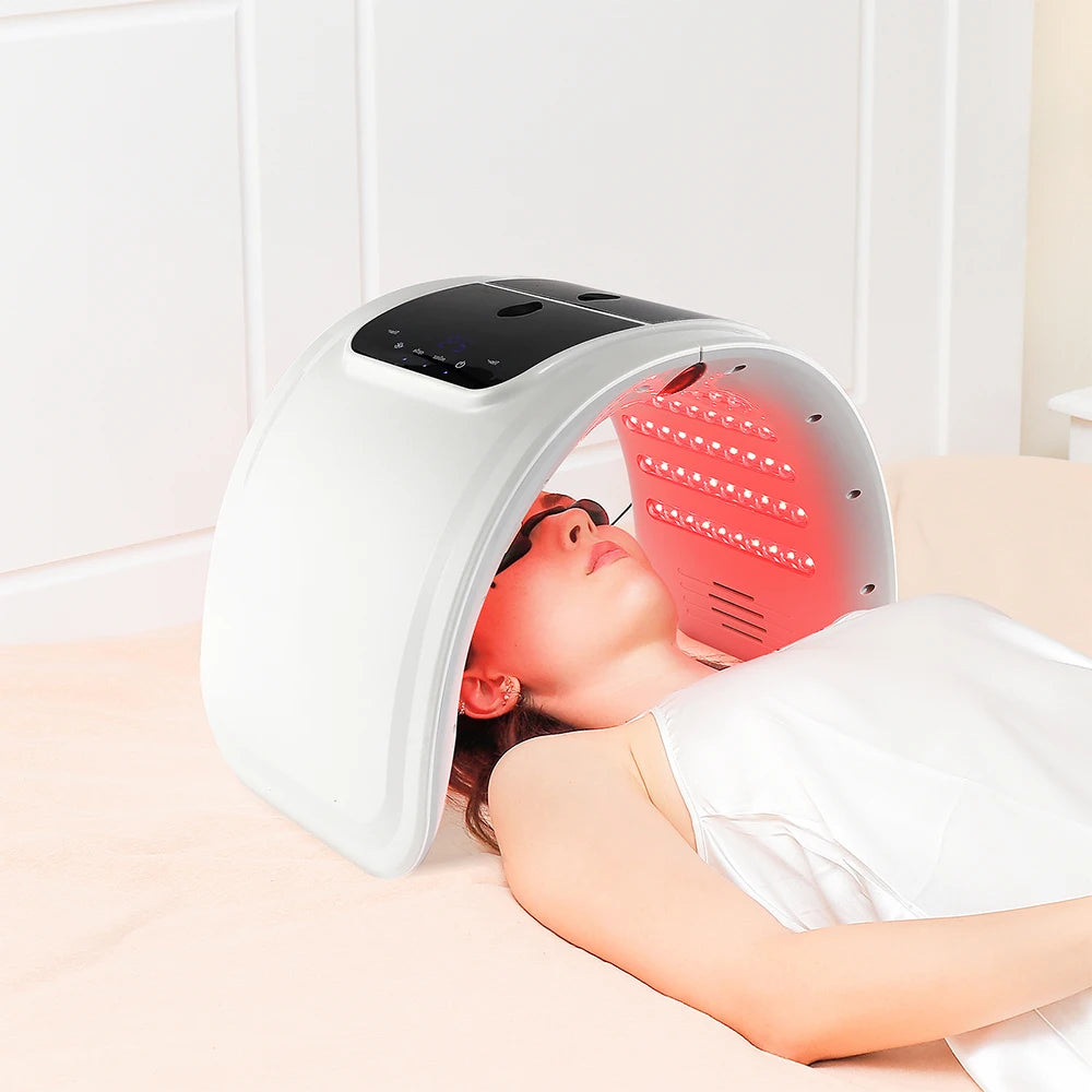 foreverlily LED Face Mask PDT Machine 7 Colors Light Photon Skin Rejuvenation Facial Body Beauty Spa