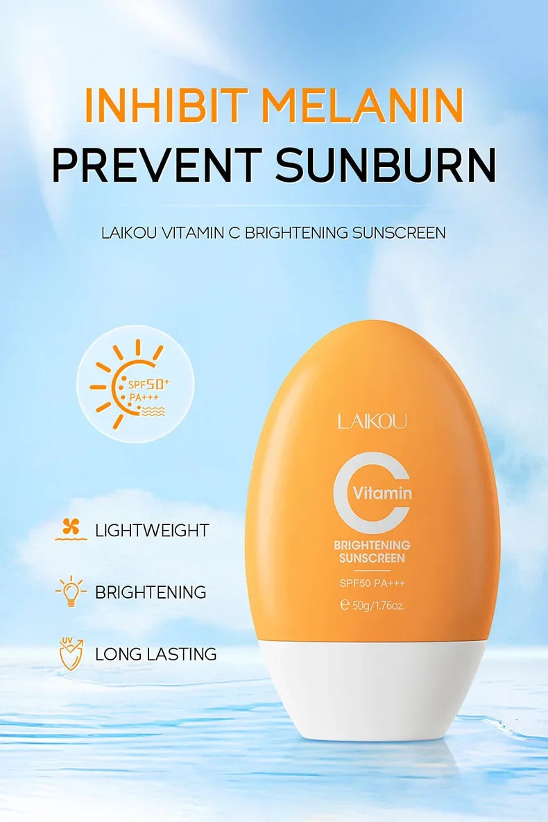 LAIKOU Vitamin C Sunscreen Relief Sun SPF 50+ High Sun Protection Hydrating