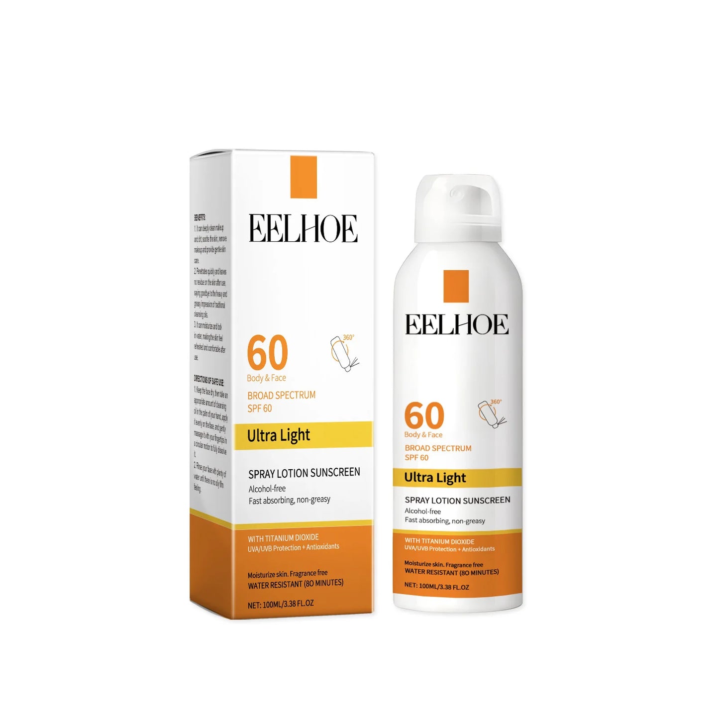 Sunscreen Spray Facial Mist UV Moisturizing Products 100ml