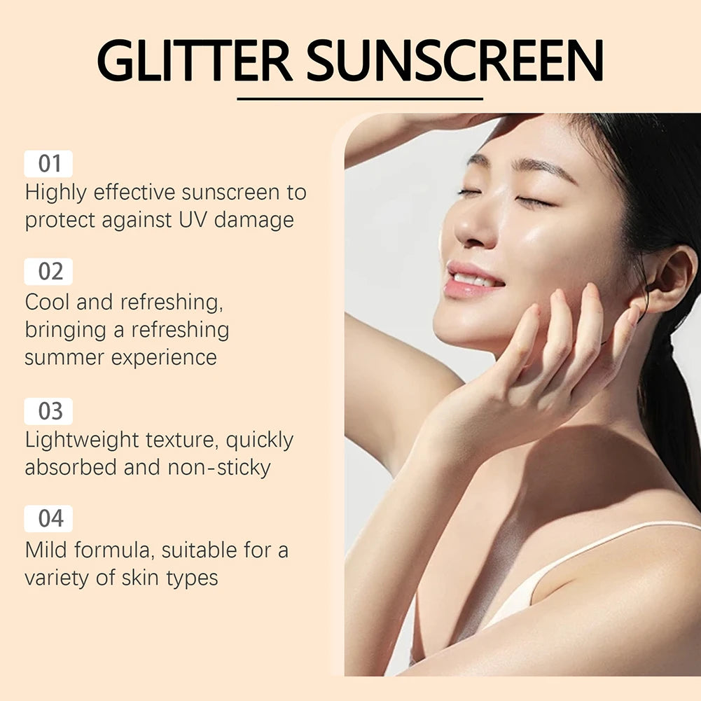 50g Sun Shielding Body Glowing Oil Spf50 Sunscreen Body Oil