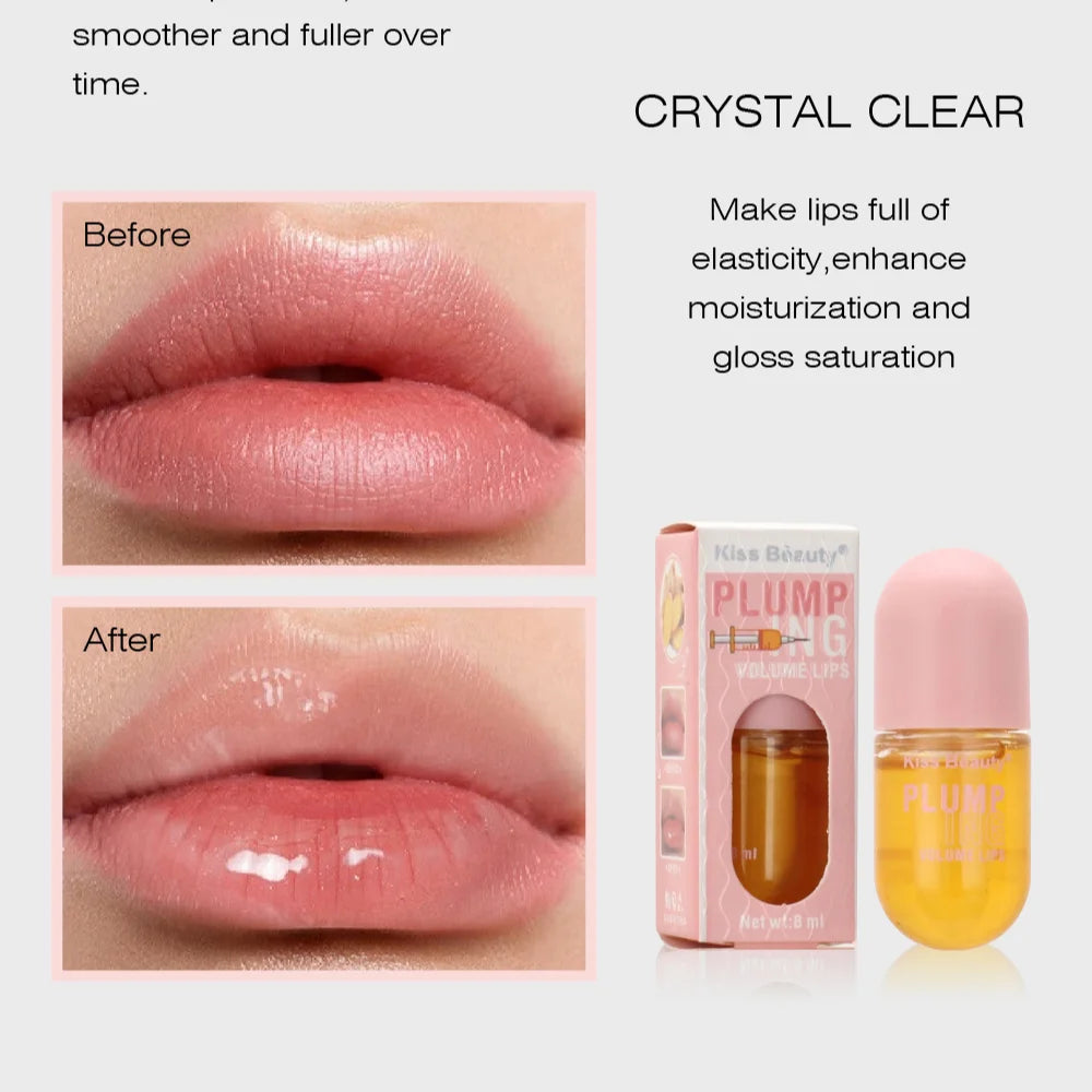 Lipgloss Sexy Cosmetic Volume Long Lasting Lip Plumper Oil Instant Volumising Lip Serum Collagen Lips Volume