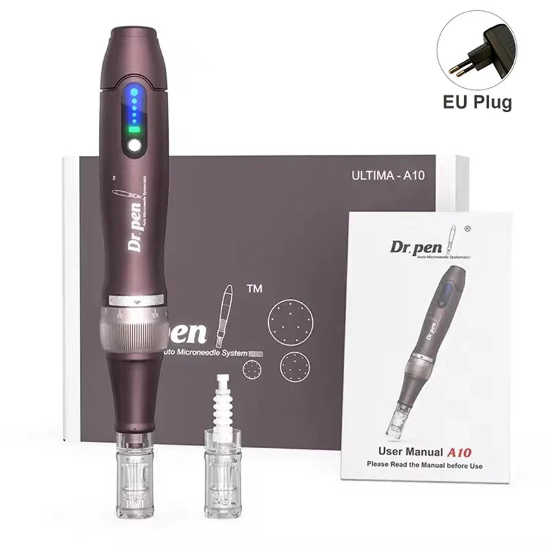 Microneedle Dr.Pen Ultima A10 With 2pcs Cartridge Wireless Derma Pen Micro Microneedle