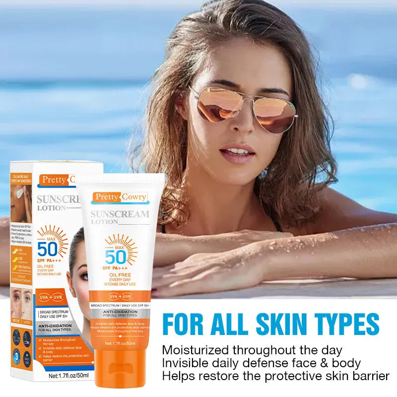 Daily Sunscreen SPF 50+ UV Moisturizing Anti-Aging Waterproof