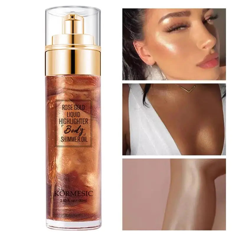 Glitter Spray Hair Body High-Gloss Face Highlighter Makeup