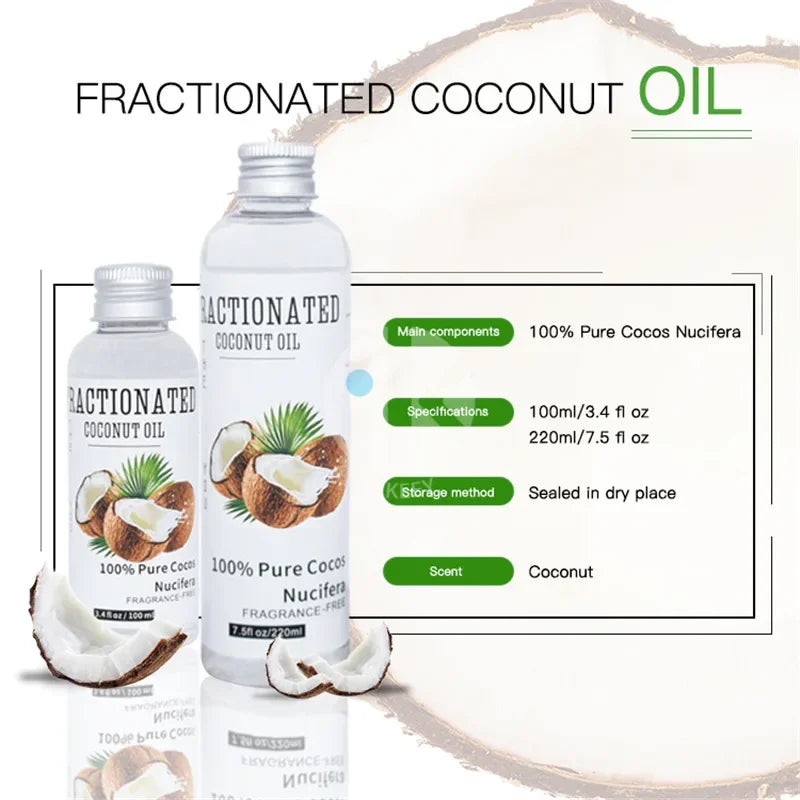 Natural Organic Coconut Oil 100% Body Face Skin Care 100ml