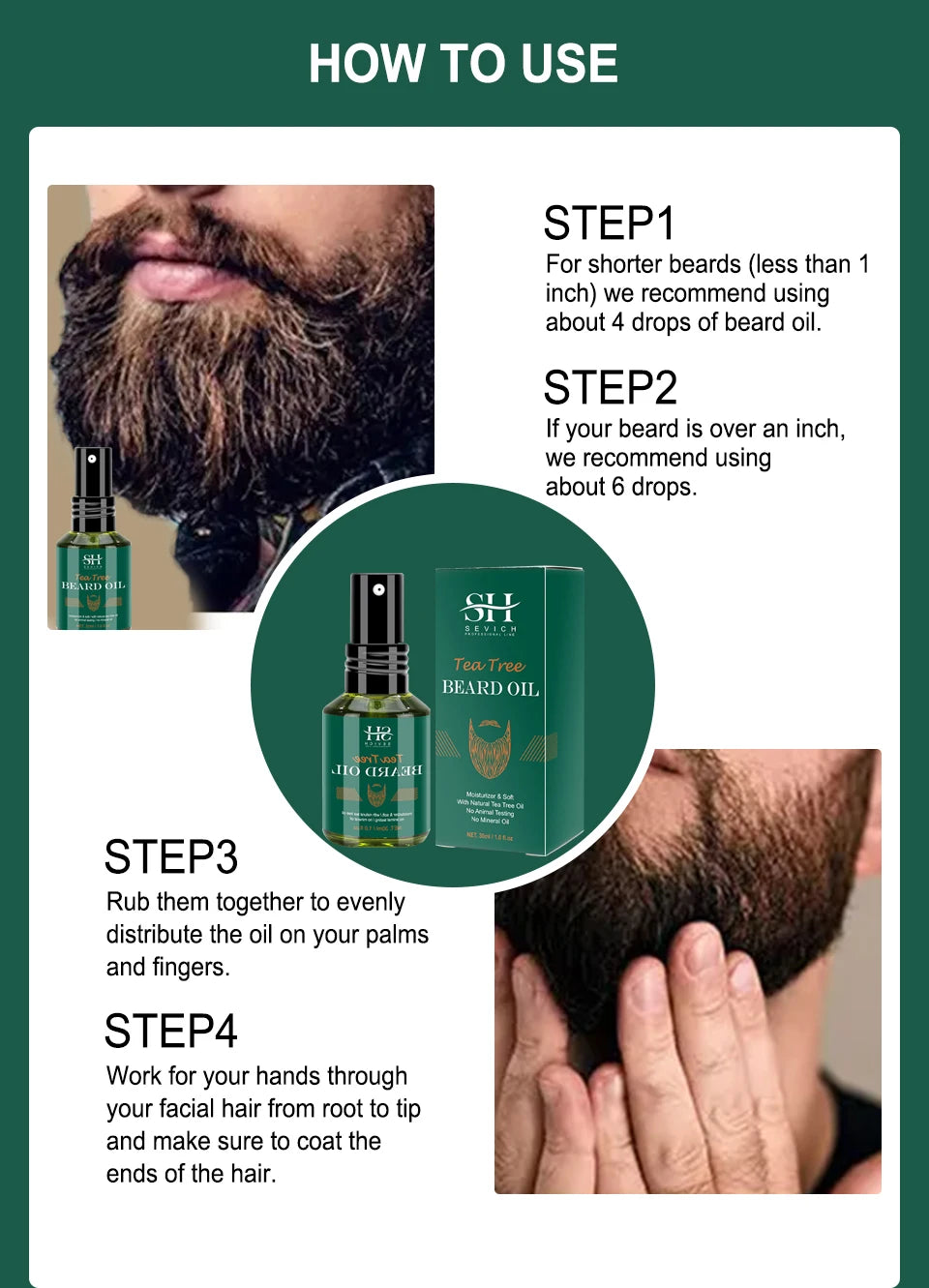 Beard Care Oil For Men Natural Beard Care Serum