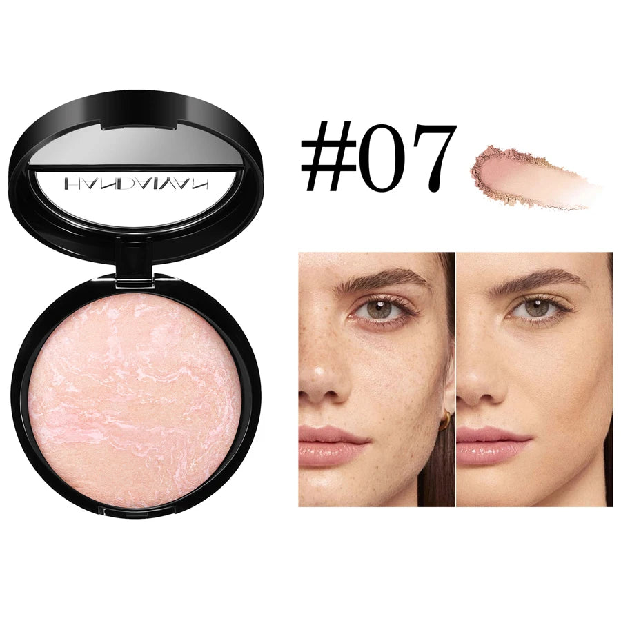 Face Highlighter 7 Palette High Glossy Face Bronze-colored Palette Natural Glow