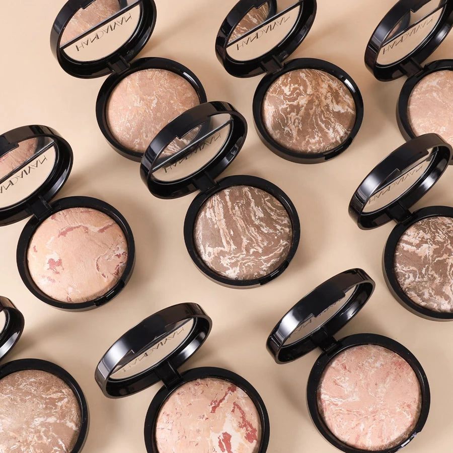 Face Highlighter 7 Palette High Glossy Face Bronze-colored Palette Natural Glow