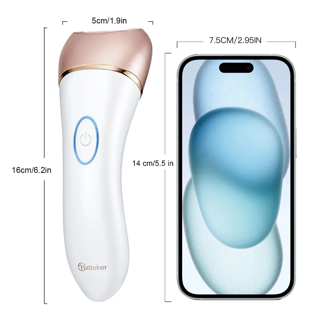 Surker 2-in-1 White Epilator Ladies Face Electric Shavers