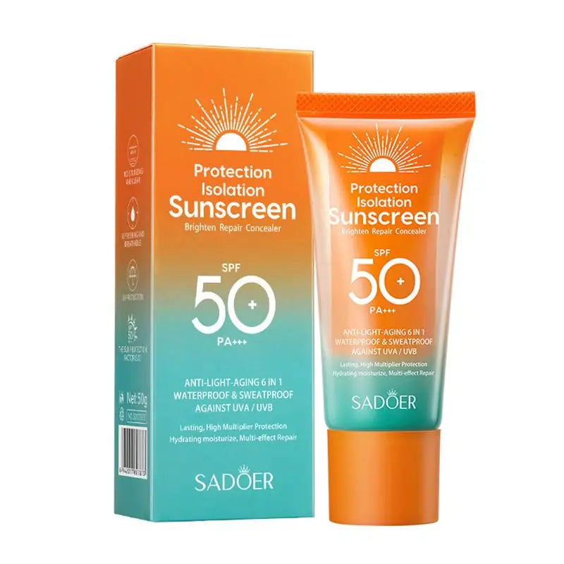 SPF 50+ PA+ Facial Sunscreen Sun Gel-Cream UVA UVB 50g