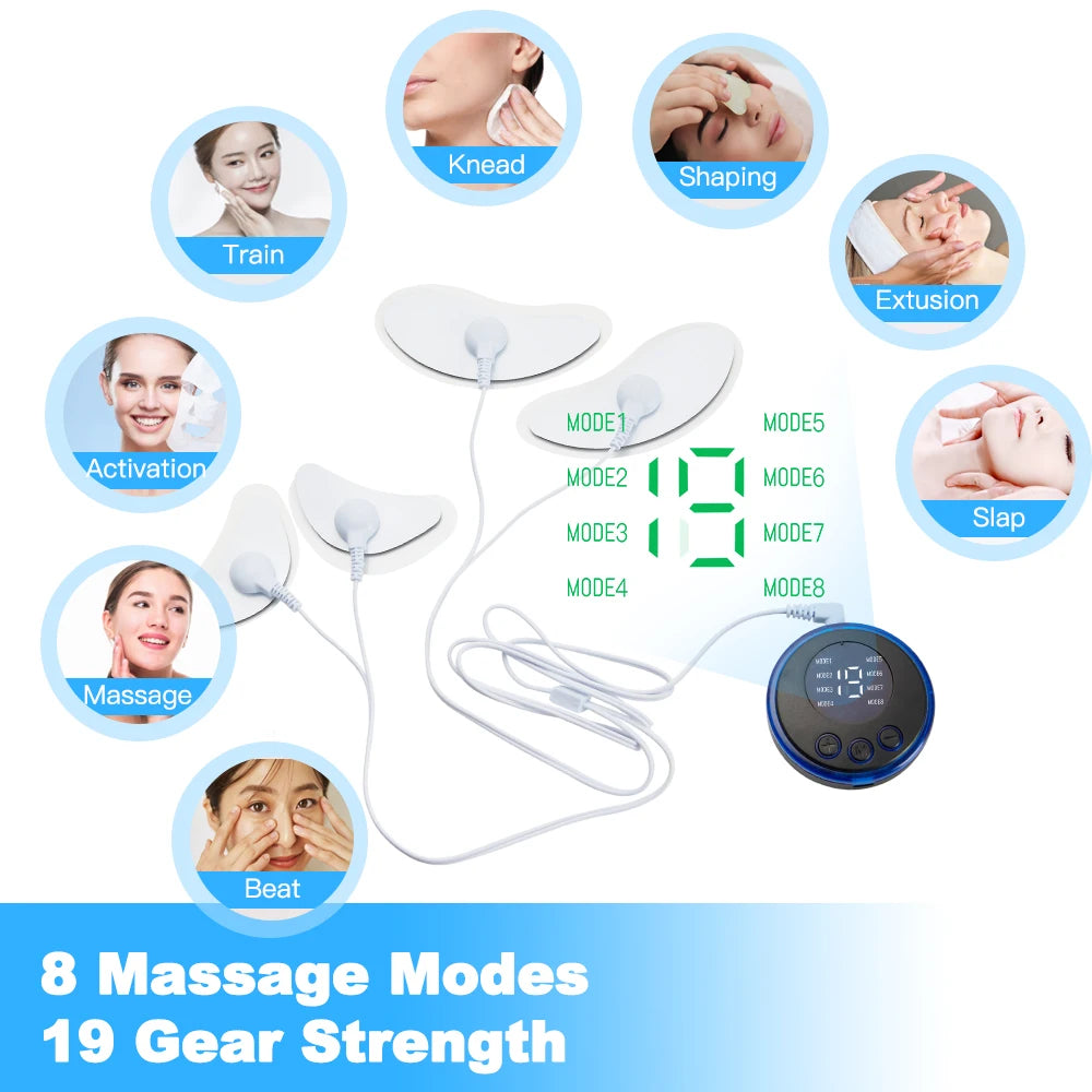 Neck Massager Mini Portable EMS Electric Massage Patch Pulse Body Muscle