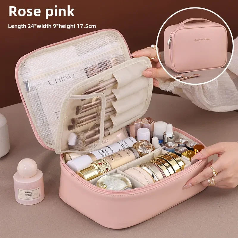 New Women's Cosmetic Bag Luxury Makeup Bag Travel Organizer