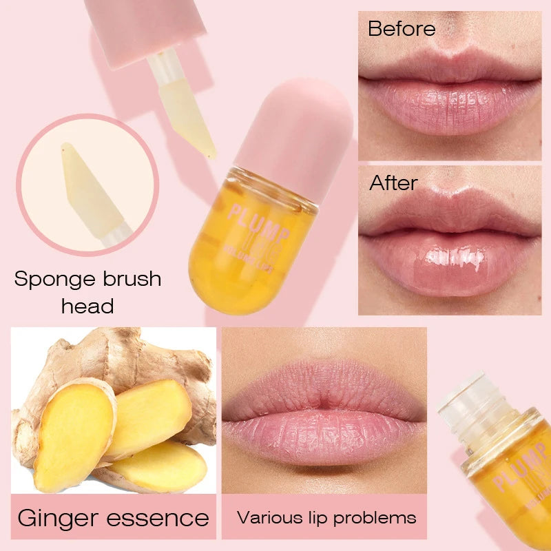 Lipgloss Sexy Cosmetic Volume Long Lasting Lip Plumper Oil Instant Volumising Lip Serum Collagen Lips Volume