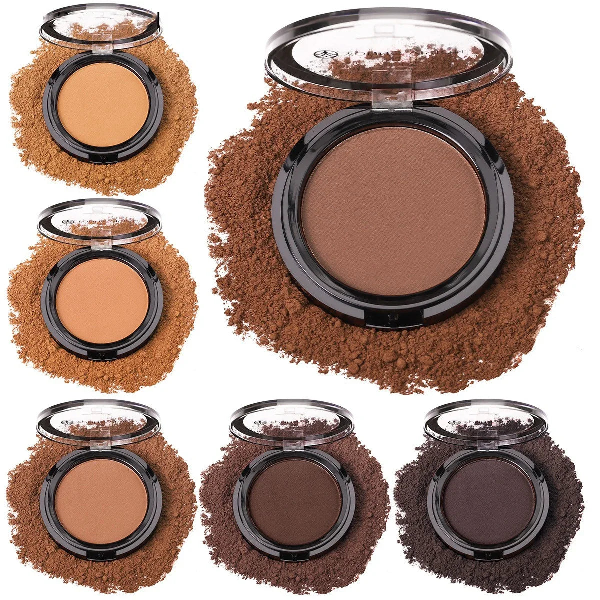 Oil-control Contour Palette Dark Bronzing Powder Highlighter Bronzer