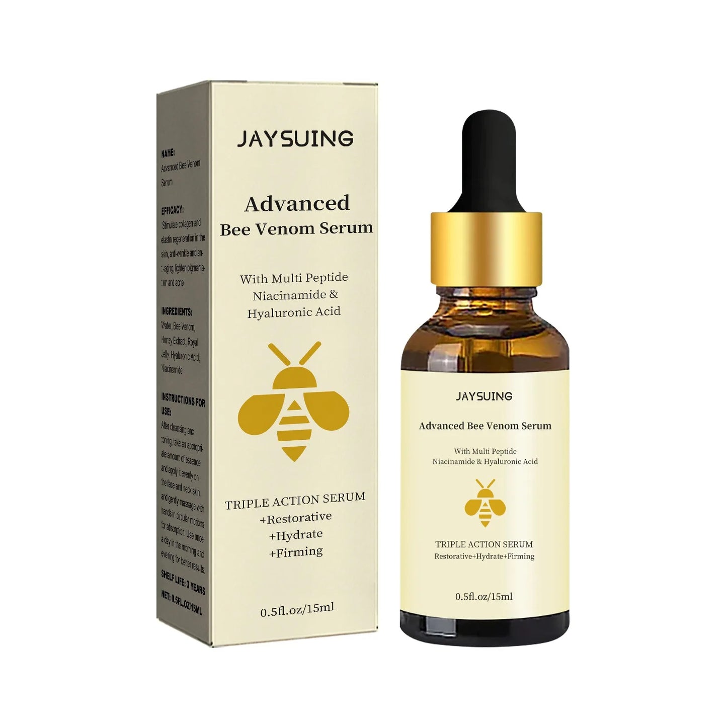 Advanced Bee Venom Serum Tighten Lightens Fine Lines Repair Moisturizing