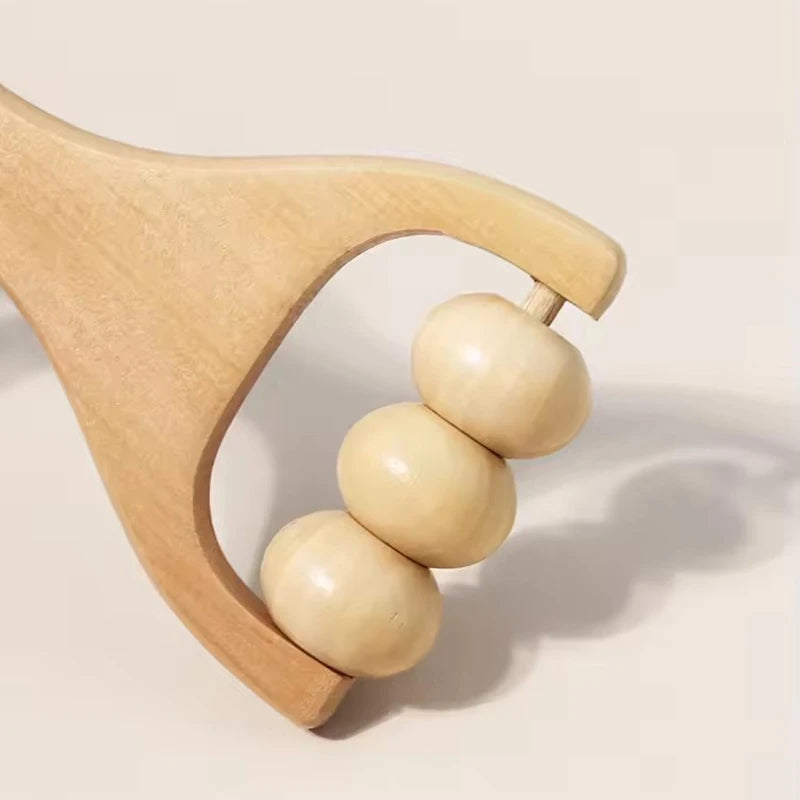 Roller massager wooden Body Face