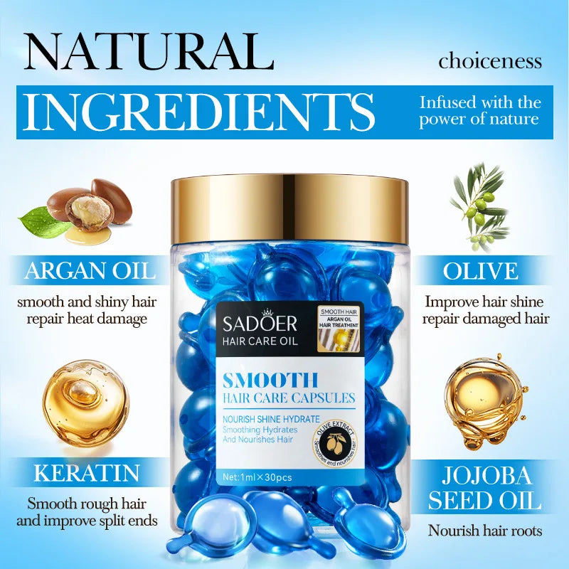 Magic Hair Vitamin Capsule Keratin Oil Fast Restore Hair Soft Smooth