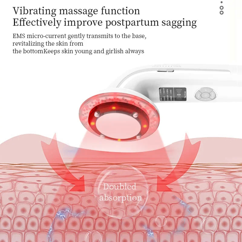 8 IN 1 Ultrasound Anti-Cellulite Body Slimming Machine Face Lifting EMS Massager RF Infrared