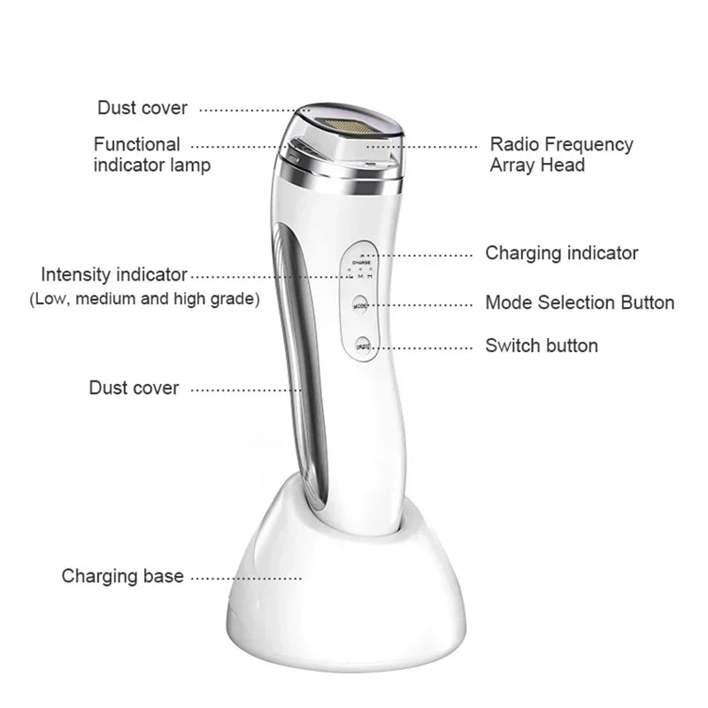 Radio Frequency Facial Lifting Machine, RF High Frequency Facial Care Massager