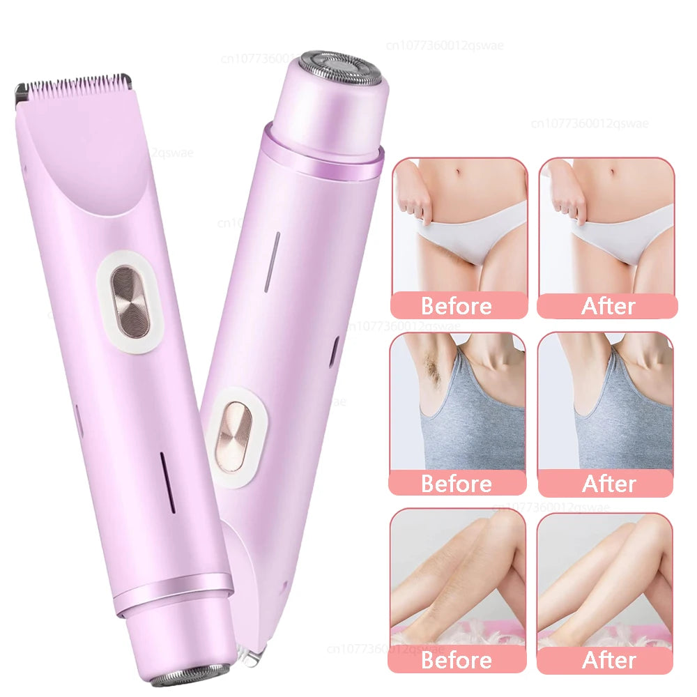 Electric Razor Woman Shaver Painless Mustache Epilator Leg Bikini Body