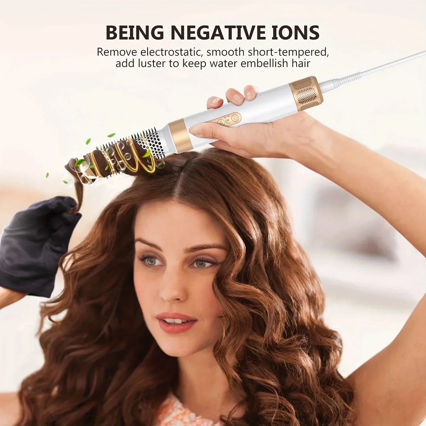 7 in 1 Hair Dryer Negative Ion Airwrap Styling Hair Curler Straightening