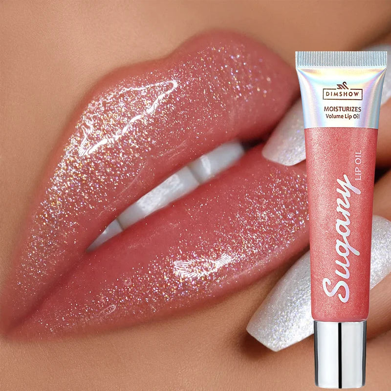 4 Colors Moisturizing Plumper Glitter Reducing Lip Lines Lip Gloss
