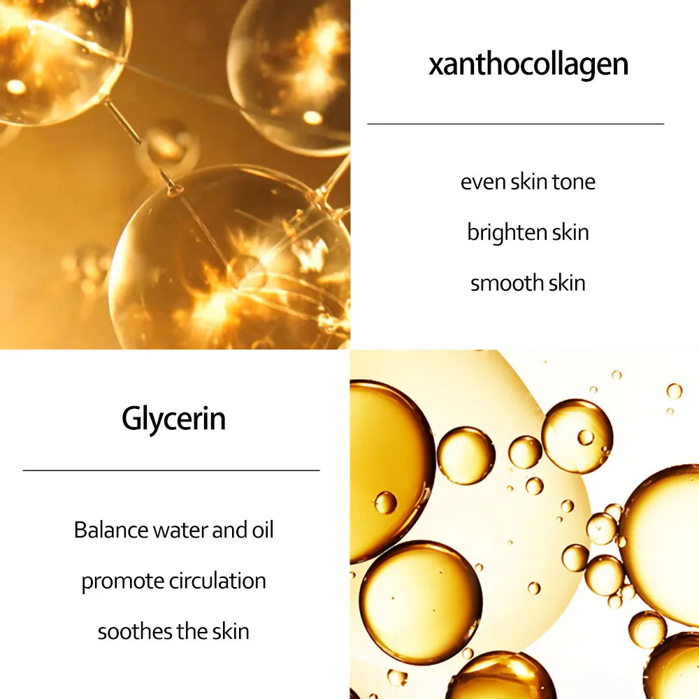 Skincare Set 24K Gold Niacinamide Face Serum Anti Ageing Skin Products Remove Dark Circles Collagen Eye Cream