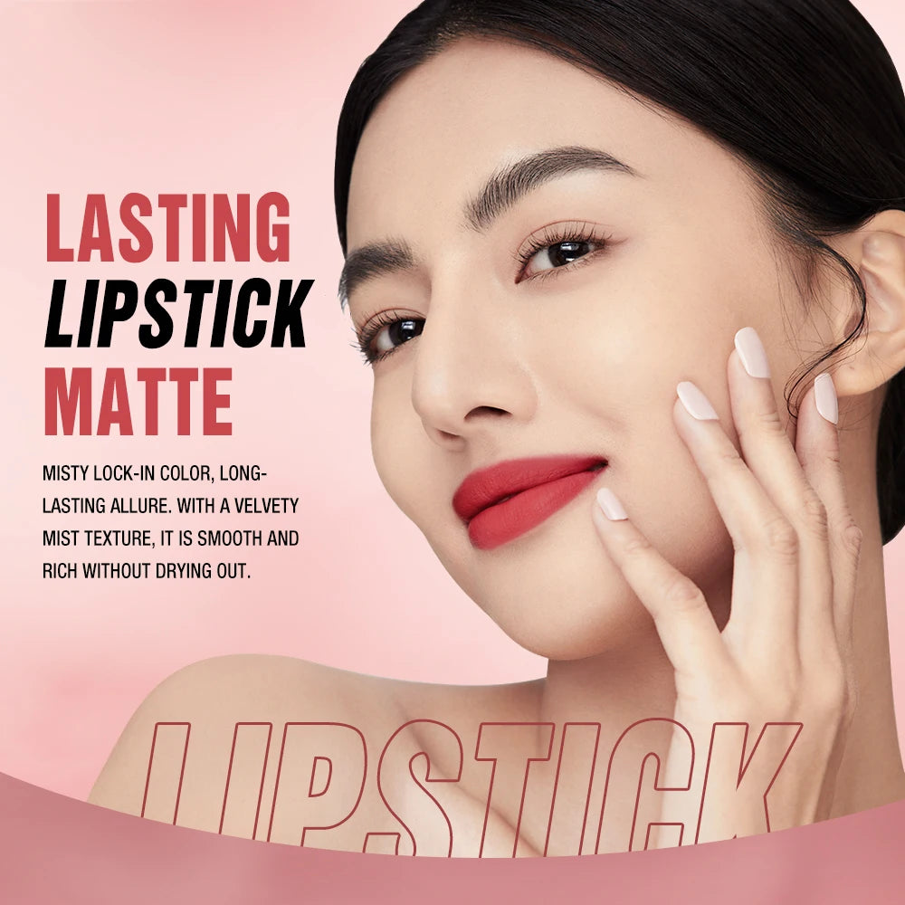 Matte Lipstick O.TWO.O Long Lasting Waterproof Lip Highly Pigmented Velvet Finish Lip