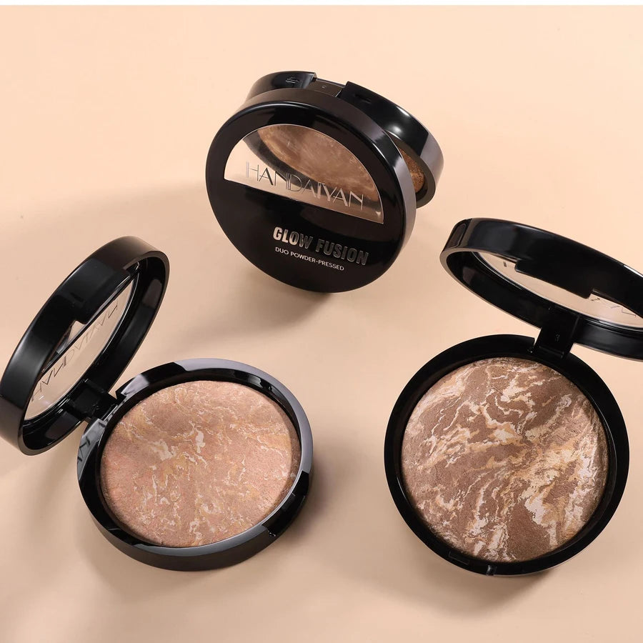 Face Highlighter 7 Palette High Glossy Face Bronze-colored Palette Natural Glow