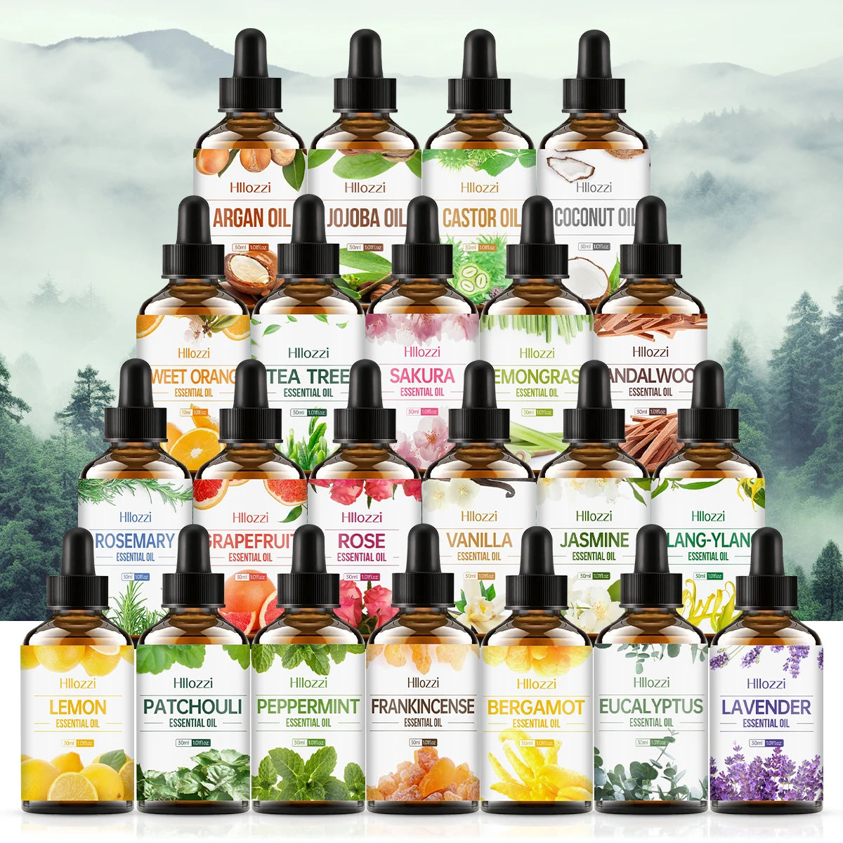 Plant essential oil face and body skin hydrating oil 30ml/1