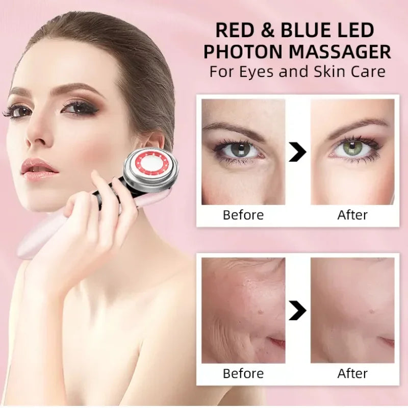Facial Rejuvenation Lifting Tighten Skin Care Beauty Massager Electric Facial Massage Clean Face