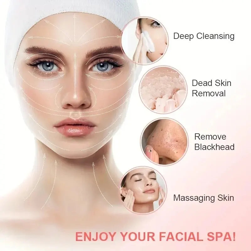 5 In 1 Beauty Massager, Facial Cleansing Brush, Deep Cleansing Gentle And Effective Skin Care
