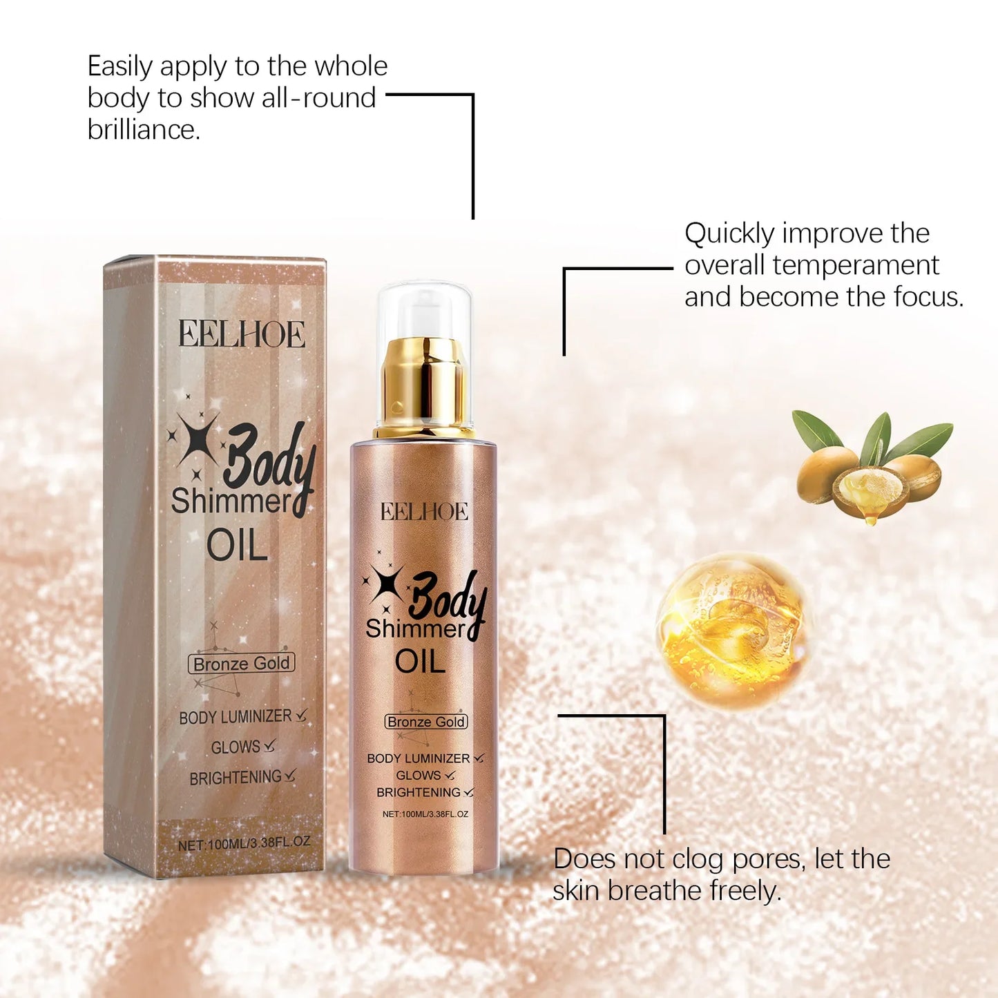 Summer Glow Glitter Spray Body Face