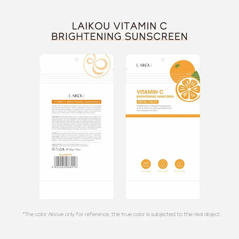 LAIKOU Vitamin C Sunscreen Relief Sun SPF 50+ High Sun Protection Hydrating