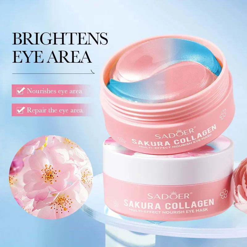 SADOER Sakura Collagen Eye Mask Anti Dark Circles Eyes 60pcs