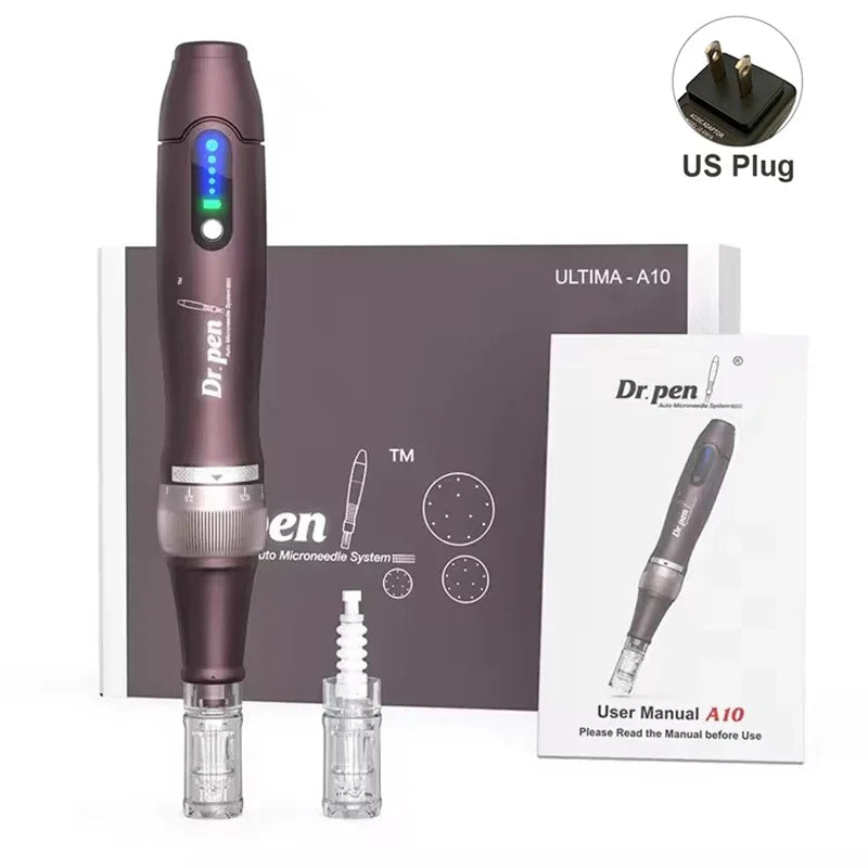 Microneedle Dr.Pen Ultima A10 With 2pcs Cartridge Wireless Derma Pen Micro Microneedle
