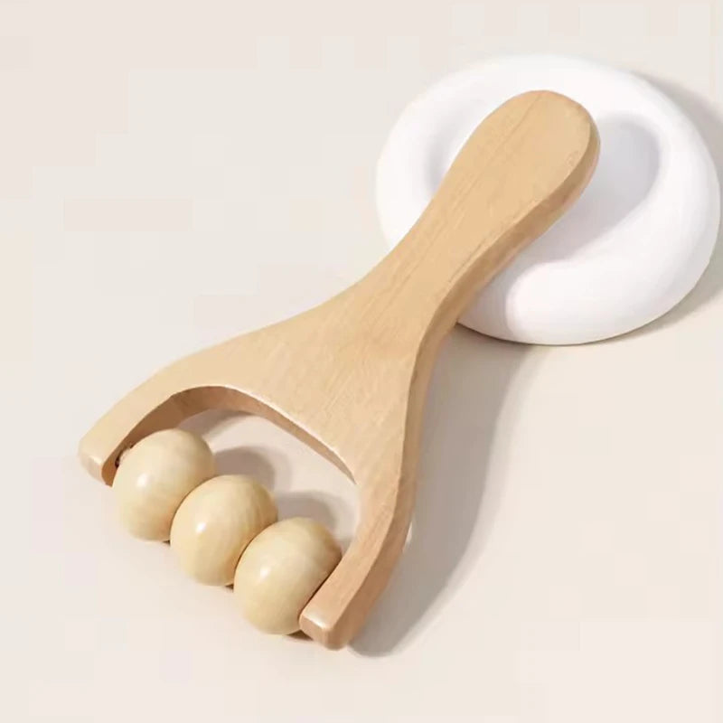 Roller massager wooden Body Face