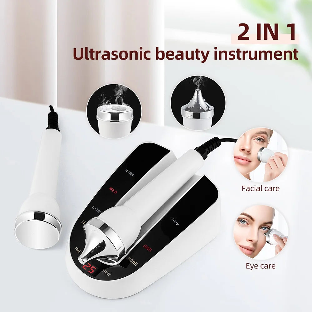 Ultrasound Skin Care Beauty Machine High Frequency Face Eye Massager SPA Ultrasonic Beauty Device