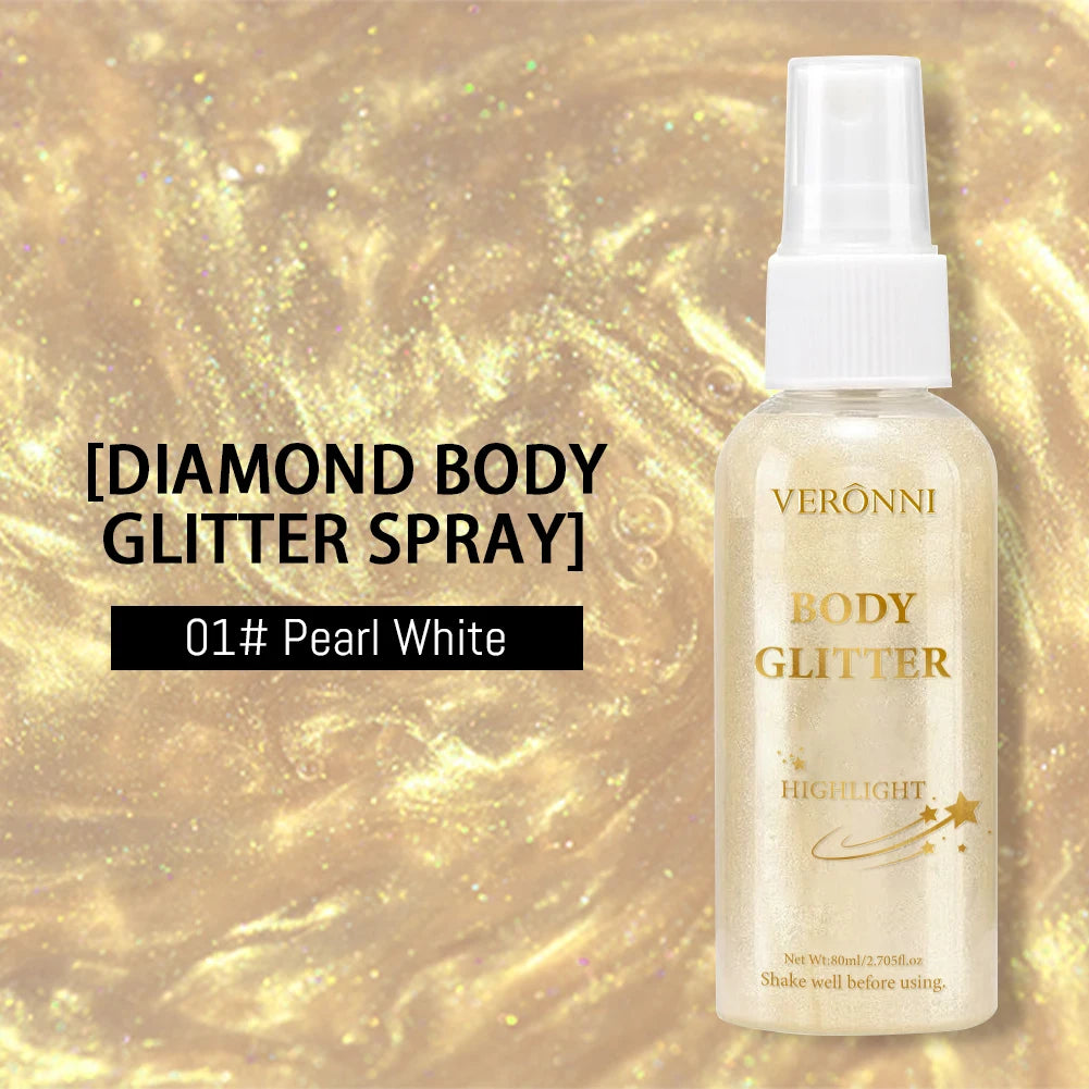 Shimmer Body Highlighter Oil Makeup Full Body & Face Glow-Up