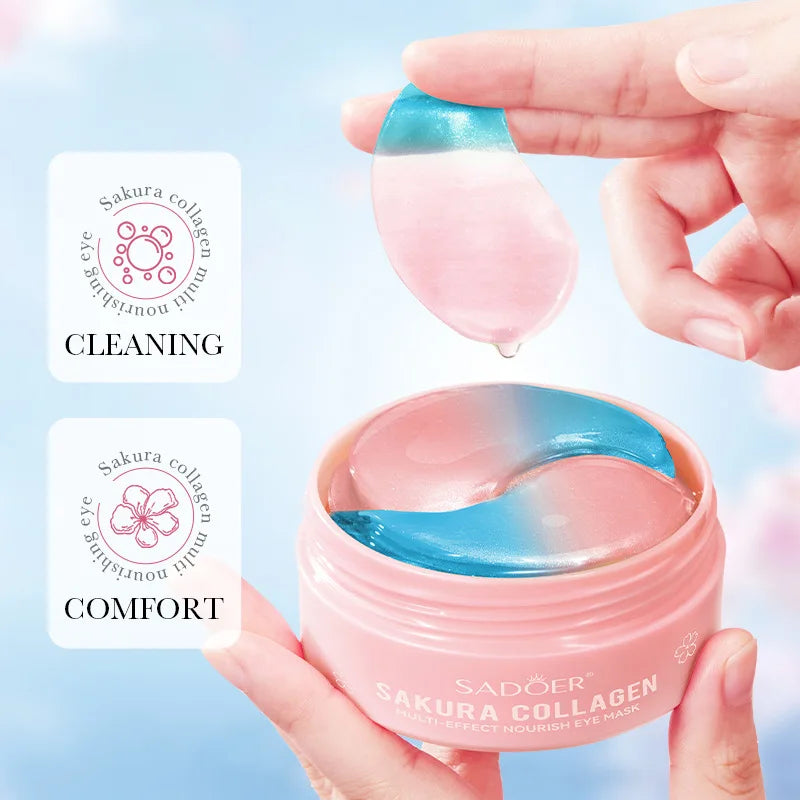 SADOER Sakura Collagen Eye Mask Anti Dark Circles Eyes 60pcs