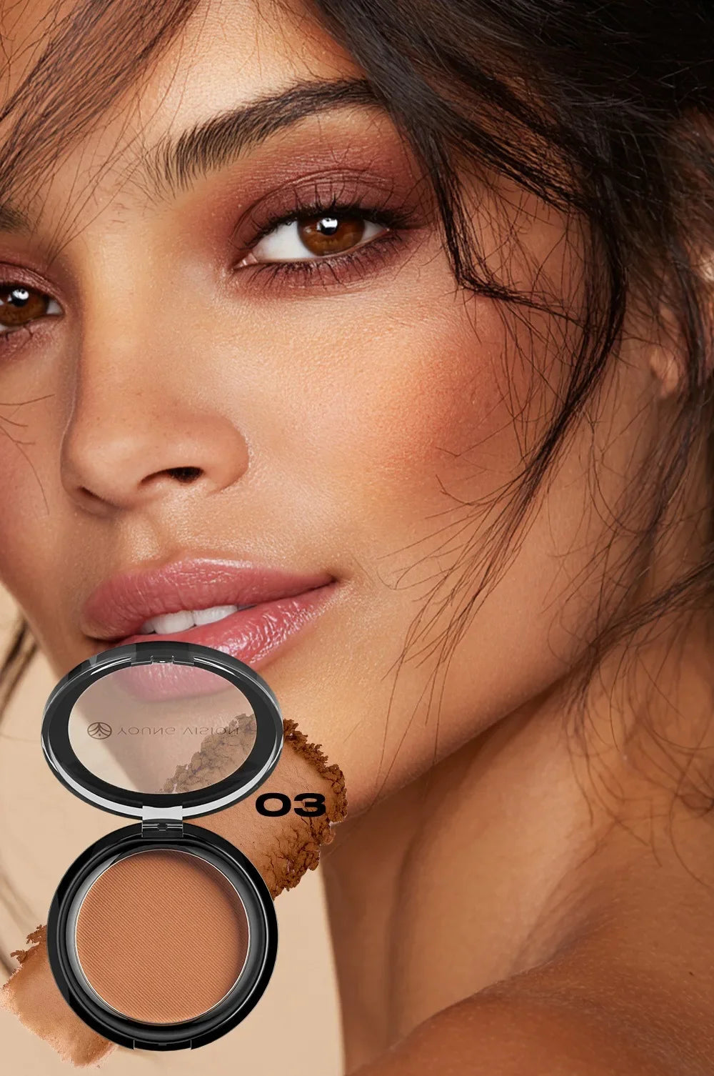 Oil-control Contour Palette Dark Bronzing Powder Highlighter Bronzer
