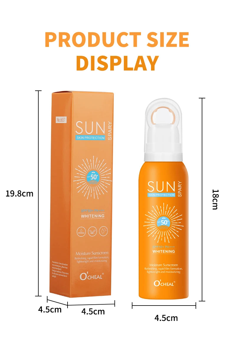 O‘cheal SPF Sunscreen Spray Anti-aging Spray Facial Body cream 150ml