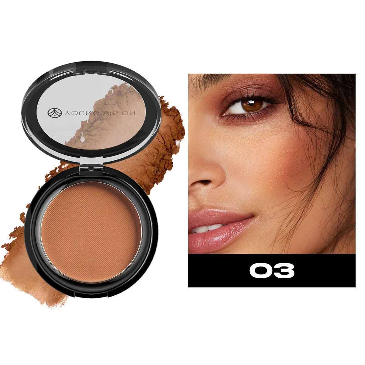 Oil-control Contour Palette Dark Bronzing Powder Highlighter Bronzer