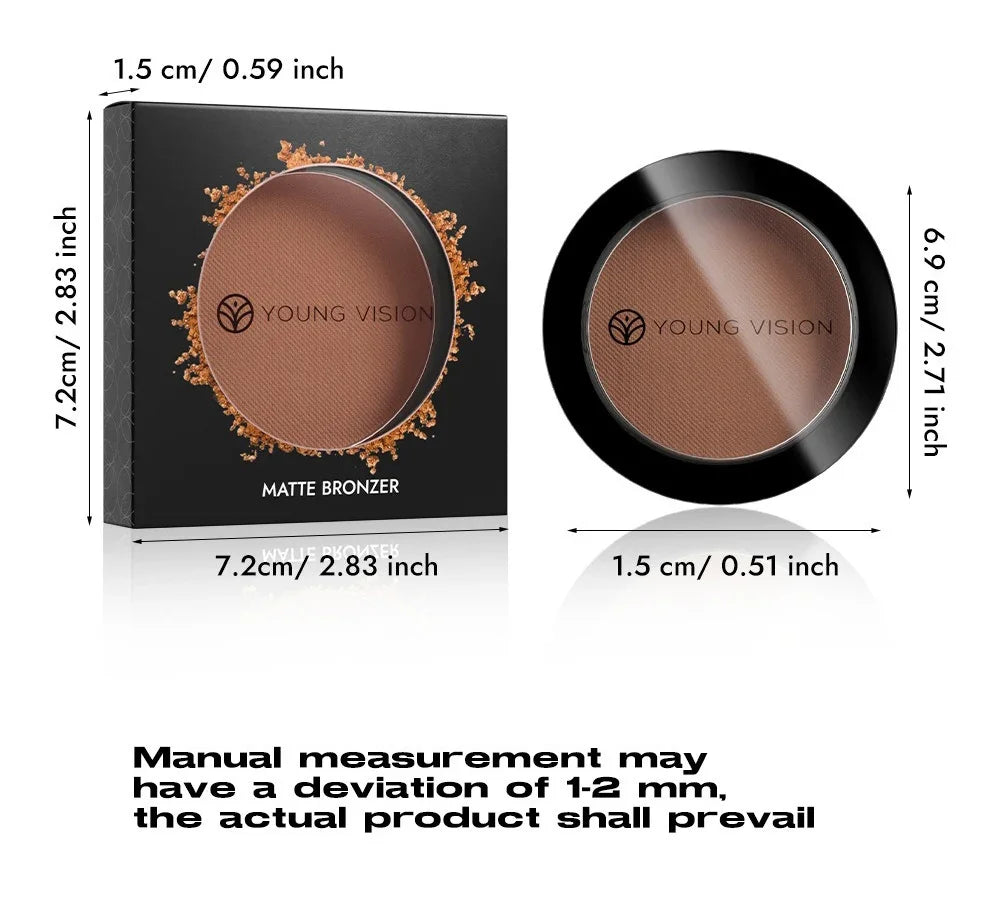 Oil-control Contour Palette Dark Bronzing Powder Highlighter Bronzer